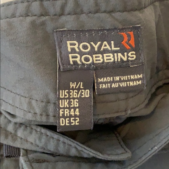 Royal Robbins Travel Pants - 36x30 - Gray - Picture 7 of 7